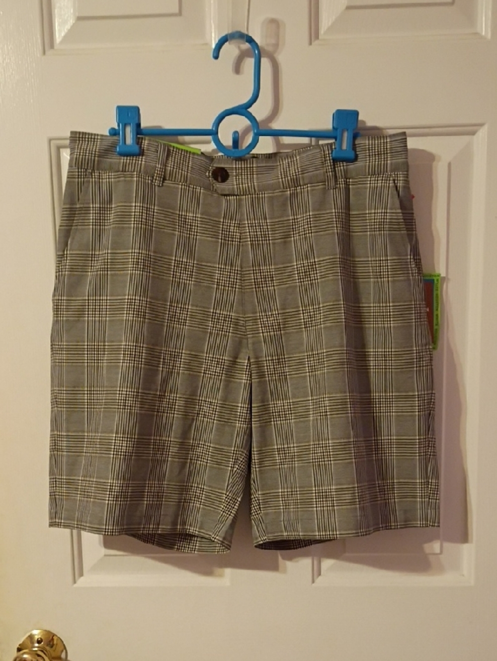 Houston White Men's Plaid Dress Shorts - Gray